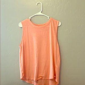 Peach muscle tee